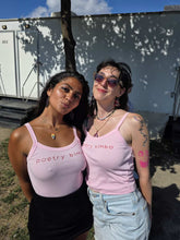 Load image into Gallery viewer, Poetry Bimbo Crop Tank
