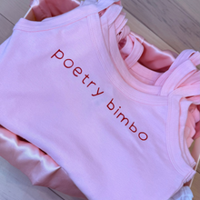 Load image into Gallery viewer, Poetry Bimbo Crop Tank
