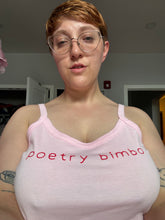 Load image into Gallery viewer, Poetry Bimbo Crop Tank
